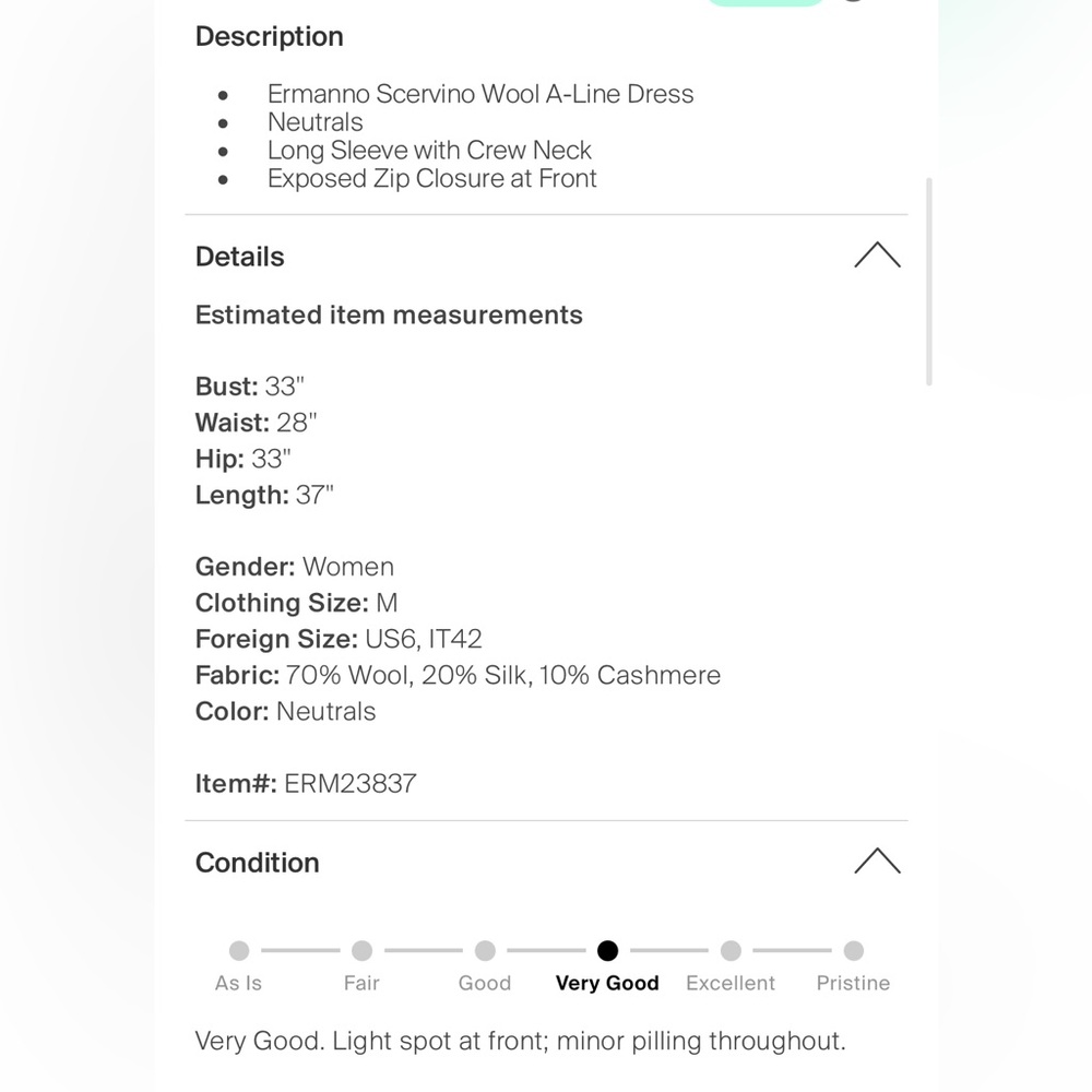 Ermanno Scervino Cream Midi Dress with Black Trim - Picture 4 of 6